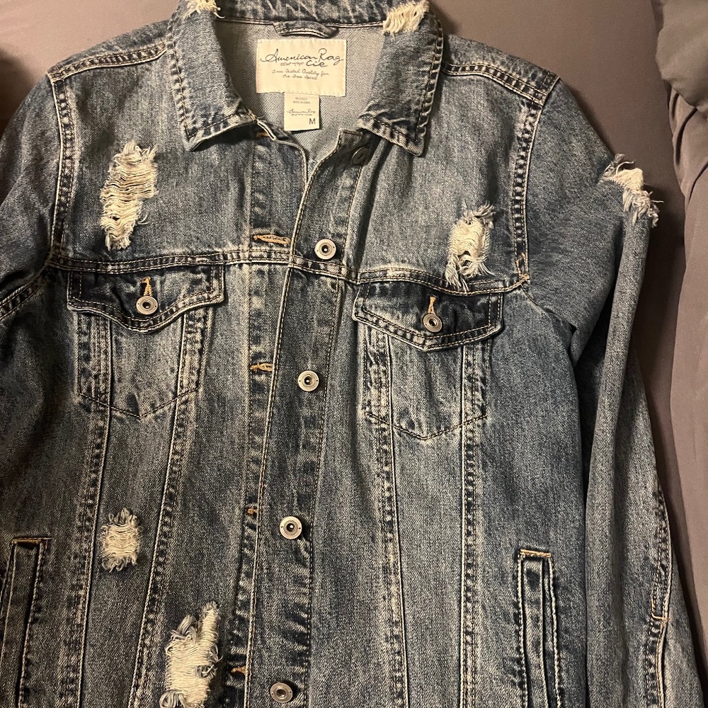 American Rag destroyed Jean jacket
